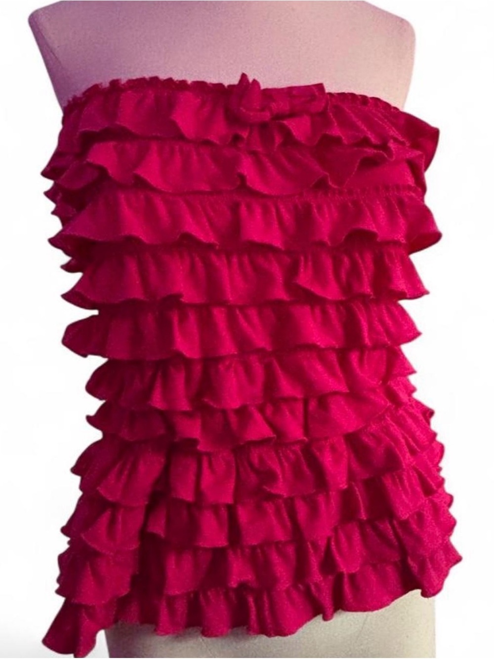 2000s Hollister Ruffled Tube Top